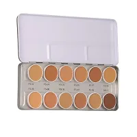 FOZZBY Professional 12 Supracolor Silky Smooth, Super Blendable, Waterproof and Long Lasting foundation Palette-thumb1