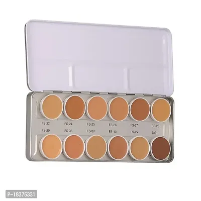 FOZZBY Professional 12 Supracolor Silky Smooth, Super Blendable, Waterproof and Long Lasting foundation Palette-thumb2