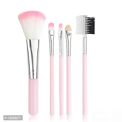 Women's  Girl's TYA Fashion Mini 5024 Multicolour Makeup Kit and 5 Pink Makeup Brushes Set, 6 Sponges Pack and 1 YANQINA Liquid Eyeliner - (Pack of 13)-thumb4