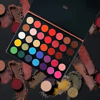 Beggie Eyeshadow Palette 35 Color Makeup Palette Highlighters Eye Make Up High Pigmented Professional Matte and Shimmery Finish - Multicolor-thumb2