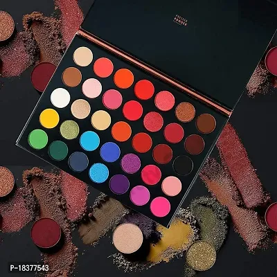 Beggie Eyeshadow Palette 35 Color Makeup Palette Highlighters Eye Make Up High Pigmented Professional Matte and Shimmery Finish - Multicolor-thumb3