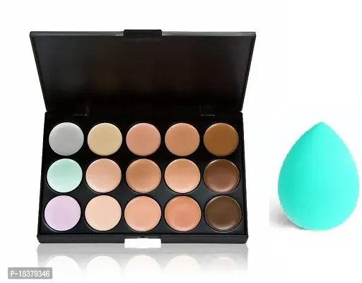 Beggie 15 Colors Contour Concealer Palette 1 Blend Makeup blender