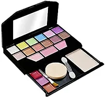 Foozby Fashion Makeup Kit for Girls + Premium Makeup Brushes + PRO TYA Makeup Sponges (5024+HK BLACK)-thumb1