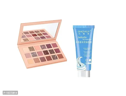 NUDE EYE 18X1 COLOR EYESHADOW + SALICYLIC LCECREAM MASK 120 ML