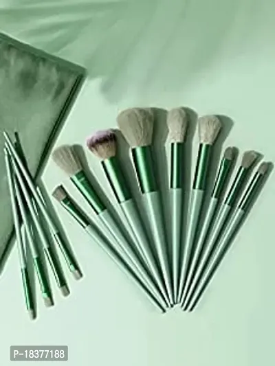 Fozzby 13pc Celebrity Makeup Brush Set with soft fluffy pouch cosmetic makeup brush-thumb5