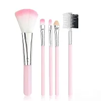 Women's and Girl's Tya 6155 Multicolour Makeup Kit and 5 Pink Makeup Brushes Set with 2 Multicolour Beauty Blenders - (Pack of 8)-thumb2