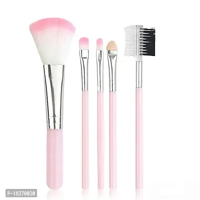 Women's and Girl's Tya 6155 Multicolour Makeup Kit and 5 Pink Makeup Brushes Set with 2 Multicolour Beauty Blenders - (Pack of 8)-thumb3