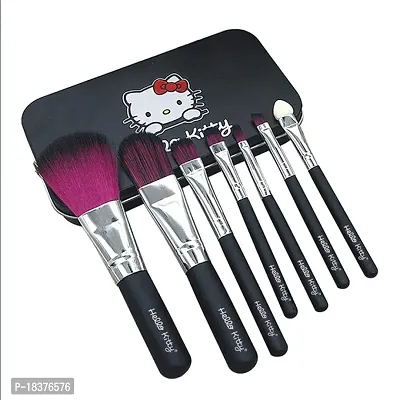 FOZZBY 6171 Makeup kit+7 Piece Brush Set for Women (Black)-thumb4