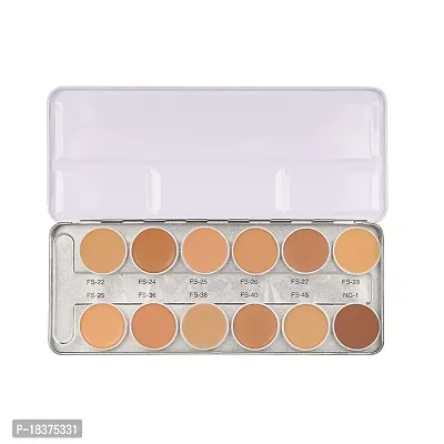 FOZZBY Professional 12 Supracolor Silky Smooth, Super Blendable, Waterproof and Long Lasting foundation Palette-thumb0