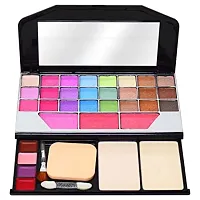 Beggie Face makeup combo (TYA 6155 MAKEUP PALETTE + 4IN 1 LIPSTICK + 6 PCS PUFF (6 Items in the set)-thumb1