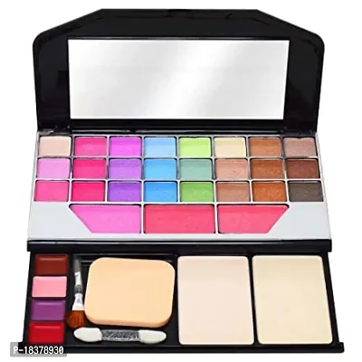 Beggie Face makeup combo (TYA 6155 MAKEUP PALETTE + 4IN 1 LIPSTICK + 6 PCS PUFF (6 Items in the set)-thumb2