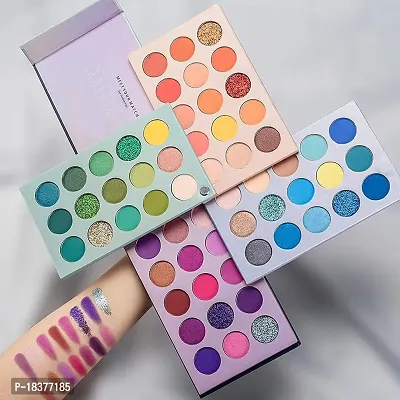 Color Board Eyeshadow Palette 60 Color Makeup Palette Highlighters Make Up High Pigmented Professional EyeShadow Long Lasting Blendable Waterproof (Multishade) Matte  Shimmery Finish-thumb4