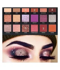 FOZZBY Eyeshadow Palette with Brush Set Makeup Combo kit of Rose Gold Remastered ( 18 Shades in 1 Kit) Eyeshadow Palette With Eye Shadow and Face Makeup Brush Set (2 Item in Set)-thumb3