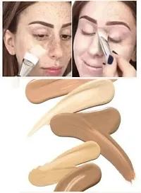 Beggie Makeup Cover Waterproof Foundation Long lasting Shade - 30 ML Foundation +Multicolor puff Makeup spong(Light Beige, 30 g)-thumb4