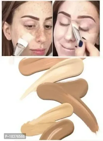 Beggie Makeup Cover Waterproof Foundation Long lasting Shade - 30 ML Foundation +Multicolor puff Makeup spong(Light Beige, 30 g)-thumb5