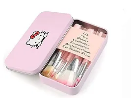 FOZZBY TYA Fashion Makeup Kit for Girls + Premium Hello Kitty Makeup Brushes 7 Piece + Kelli Makeup Sponges 6 Piece + Eye Liner  Kajal  Mascara  Eye Brow Pencil (4in1) (6171 Combo)-thumb2