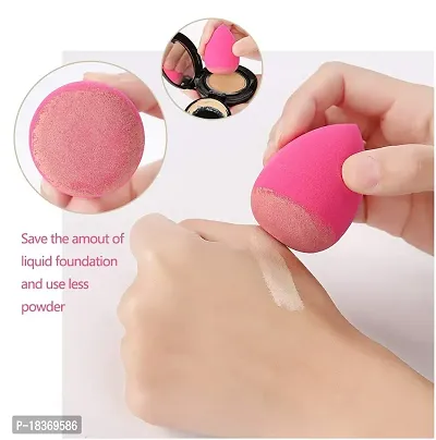 Women's  Girl's Fozzby 10 Pcs Multicolour Makeup Sponge Beauty Blenders for Blending Face Makeup - (Pack of 10)-thumb4