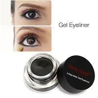 Profesional 2 in 1 Music Flower Gel Eyeliner Kajal Black  Brown Waterproof  Smudge Proof, 24 Hour Long Lasting (Set of 1)-thumb4