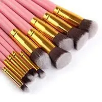 Women's  Girl's 10 Pcs Fiber Bristle Makeup Brush Set, Pink - (Pack of 10)-thumb4