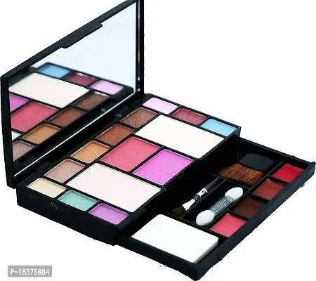 FOZZBY Fashion Eyeshadow Makeup Kit - 10 Eye Shadows Palette 4 Lip Colour 2 Compact Powders 2 Blushers (6171 makeup kit)