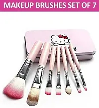 FOOZBY 6171 Makeup Kit With 7Pcs Makeup Brush Set(Pink) And 2Pcs Blender Puff-thumb2