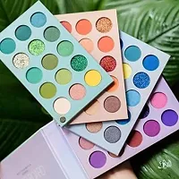 Eyeshadow Palette 60 Colors Mattes And Shimmers Color BoarD Makeup Palette Blendable Professional Eye Shadow Make Up Eye Cosmetic 60 ml With 12 Pc Makeup Brush Set (Multi)-thumb1