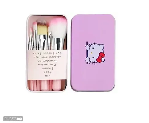 FOOZBY 6171 Makeup Kit With 7Pcs Makeup Brush Set(Pink) And 2Pcs Blender Puff-thumb4