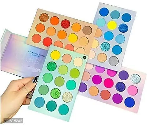 FOZZBY Color Board Eyeshadow Palette 60Color Makeup Highlighters Eye Make Up High Pigmented Professional EyeShadow Mattes and Shimmers Long Lasting Blendable Waterproof(Multishade)-thumb4