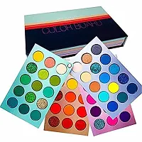 FOZZBY Color Board Eyeshadow Palette 60Color Makeup Highlighters Eye Make Up High Pigmented Professional EyeShadow Mattes and Shimmers Long Lasting Blendable Waterproof(Multishade)-thumb1