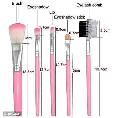 FOZZBY Professional Longlasting Waterproof 18 Color Shimmer Multicolor Rose Gold Eyeshadow With 5Pcs Pink Makeup Brush-thumb4