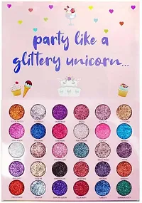 Beggie PARTY LIKE A GLITTERY UNICORN PROFFESIONAL EYESHADOW PELETTE FOR GIRLS Beauty Professional Glittery Unicorn Glitter Eyeshadow Palette, Shimmery Finish-thumb1