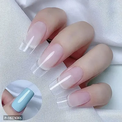 100 ARTIFICIAL NAILS + 3 NAILS GLUE + PRIMER 50 ML FOR MAKEUP-thumb3