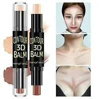 Beggie cosmetics Waterproof Eyeliner + 4in1 Lipstick +2in1 Contour stick + 6 Make up sponge (Pack of 12)-thumb3