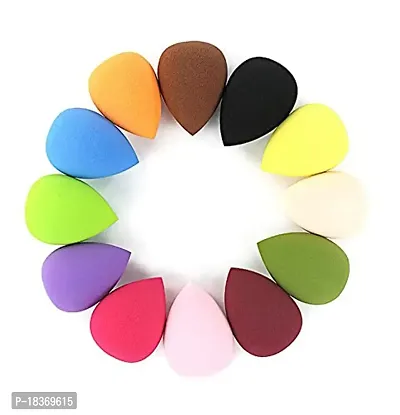 Women's  Girl's Fozzby 12 Pcs Multicolour Makeup Sponge Beauty Blenders for Blending Face Makeup - (Pack of 12)