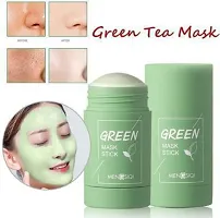 FOZZBY Green Tea Purifying Clay Stick Mask Anti Acne Eggplant Cleaning Solid Mask  (40 g)-thumb2