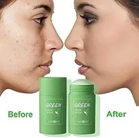 FOZZBY Green Tea Purifying Clay Stick Mask Anti Acne Eggplant Cleaning Solid Mask  (40 g)-thumb3