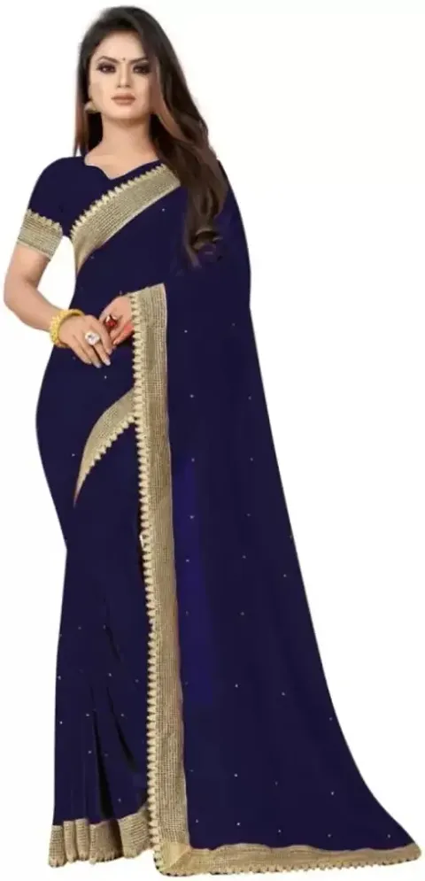 Beautiful Georgette Sarees with Blouse Piece