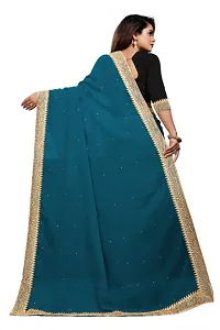 Bollywood Georgette Saree  Lace, Stone-thumb1