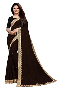 Bollywood Georgette Saree  Lace, Stone-thumb1