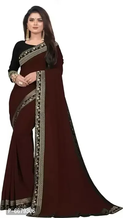 Bollywood Georgette Saree  Lace, Stone