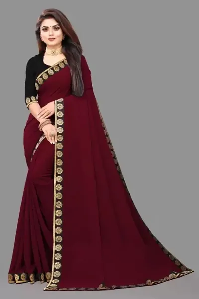 Hot Selling Georgette Saree with Blouse piece 