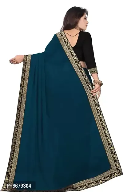 Bollywood Georgette Saree  Lace, Stone-thumb3