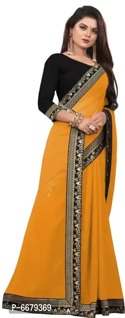 Bollywood Georgette Saree  Lace, Stone-thumb3