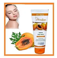 SKINSHINE PAPAYA FACE WASH PACK OF 3 FACE WASH 60 gm | 20% EXTRA | Enriched With Papaya Extract  Vitamin E-thumb1