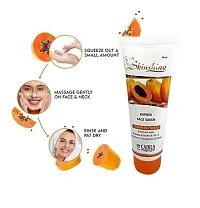 SKINSHINE PAPAYA FACE WASH PACK OF 4 FACE WASH 60 gm | 20% EXTRA | Enriched With Papaya Extract  Vitamin E-thumb2