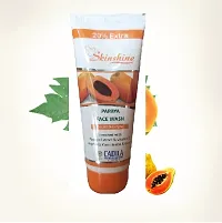 SKINSHINE PAPAYA FACE WASH PACK OF 4 FACE WASH 60 gm | 20% EXTRA | Enriched With Papaya Extract  Vitamin E-thumb4