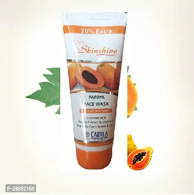 SKINSHINE PAPAYA FACE WASH PACK OF 4 FACE WASH 60 gm | 20% EXTRA | Enriched With Papaya Extract  Vitamin E-thumb5