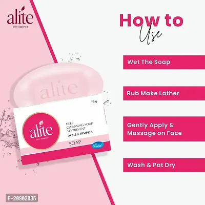Alite Deep Cleansing Purifying Anti Acne Pimple Bathing Soap (75 grams) Pack of - 4-thumb4
