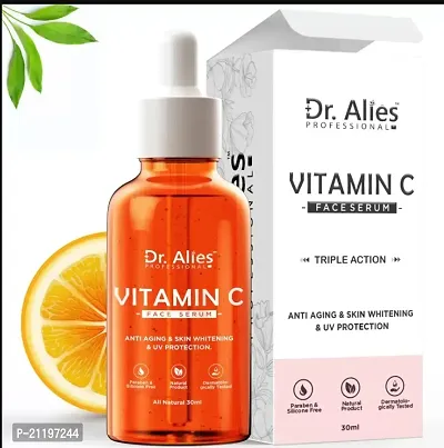 Dr. Alies - Professional Vitamin C Supercharged Face Serum, Brightening Anti-Aging Skin Repair Dark Circle Fine Line  Sun Damage Corrector, 30ml-thumb0