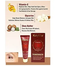 Kaylite Vitamin C Cream for Instant Glowing Reduces Fine Lines Wrinkles Brightening Face Cream for All Skin Types (30 Gm) Pack of 3-thumb1